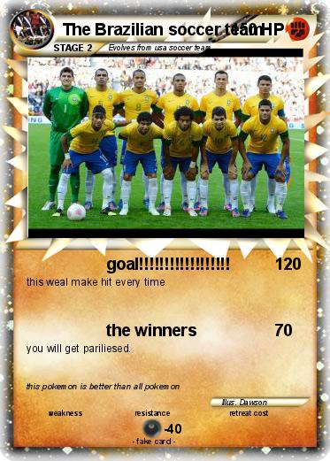 Pokemon The Brazilian soccer team