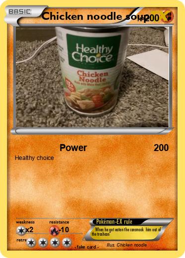 Pokemon Chicken noodle soup