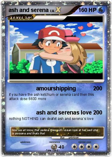 Pokemon ash and serena