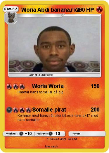 Pokemon Woria Abdi banana,rice