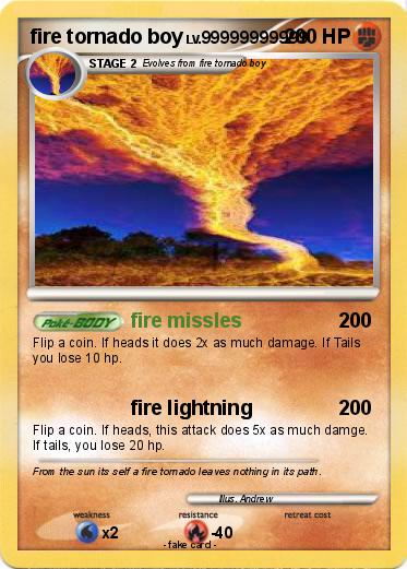 Pokemon fire tornado boy