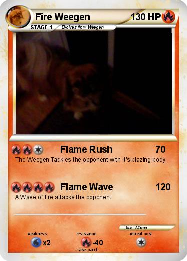 Pokemon Fire Weegen