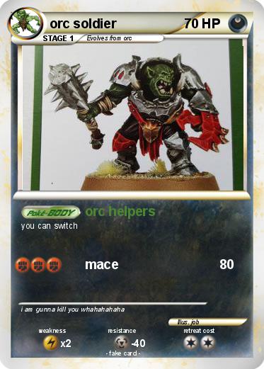 Pokemon orc soldier