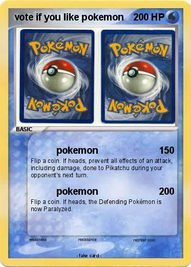 Pokemon vote if you like pokemon
