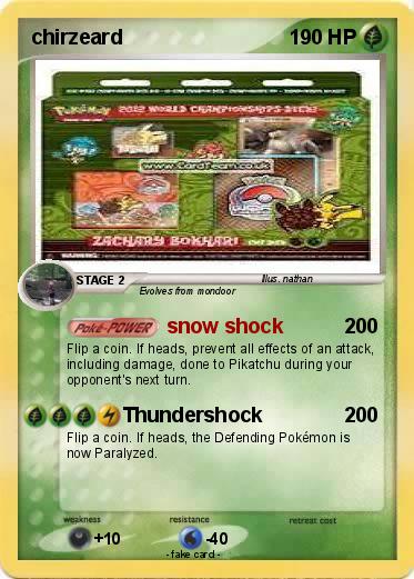 Pokemon chirzeard