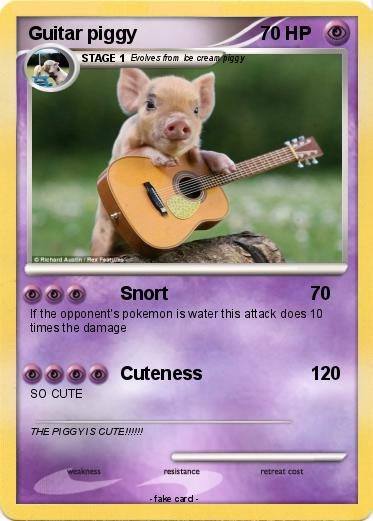 Pokemon Guitar piggy