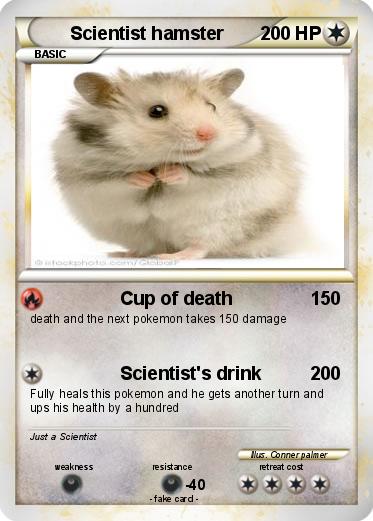 Pokemon Scientist hamster
