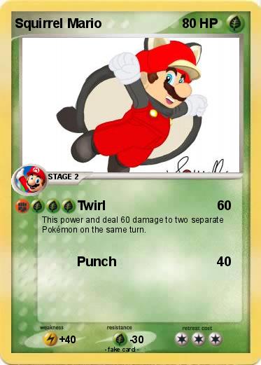 Pokemon Squirrel Mario