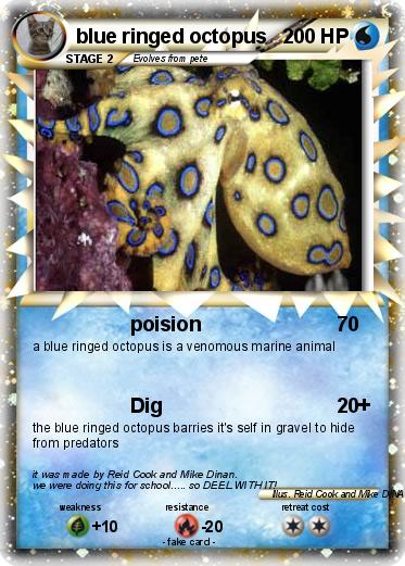 Pokemon blue ringed octopus