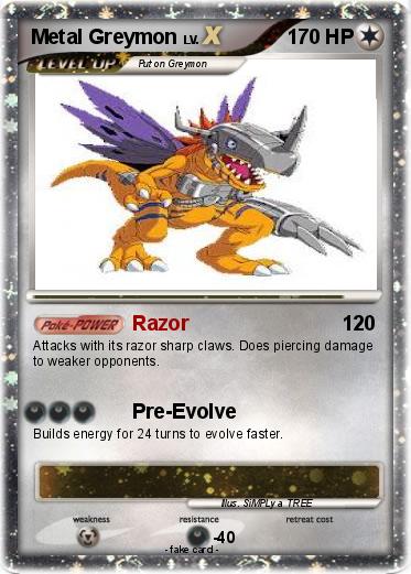 Pokemon Metal Greymon