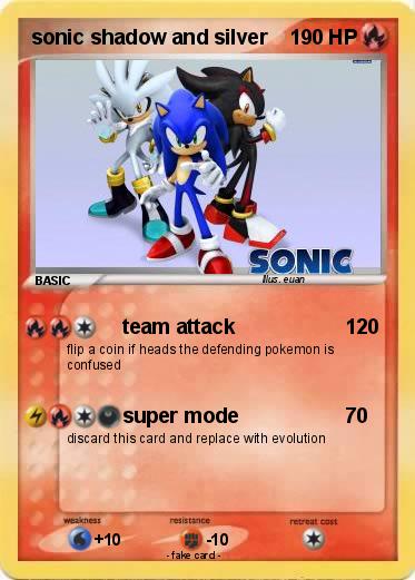 Pokemon sonic shadow and silver