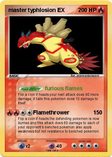 Pokemon master typhlosion EX