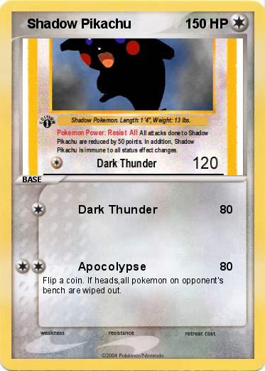 Pokemon   Shadow Pikachu
