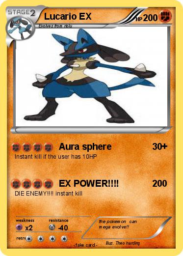 Pokemon Lucario EX