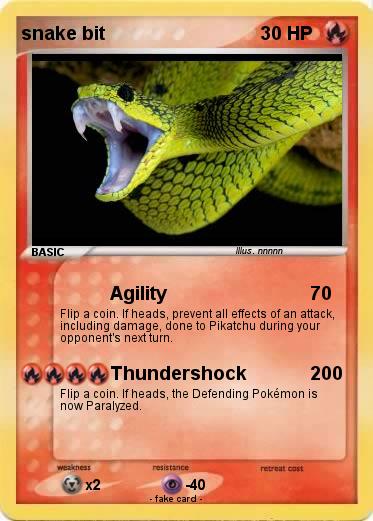 Pokemon snake bit