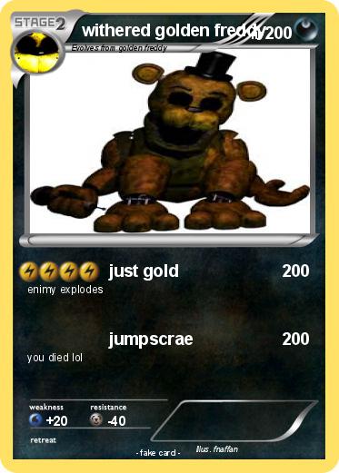 Pokemon withered golden freddy
