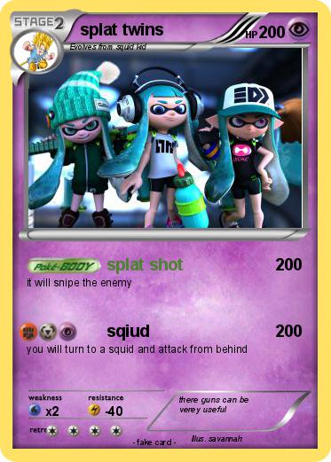 Pokemon splat twins