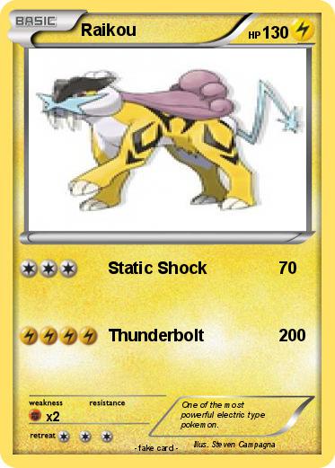 Pokemon Raikou