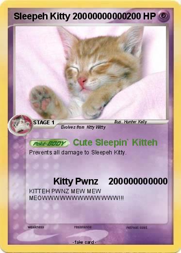 Pokemon Sleepeh Kitty 20000000000