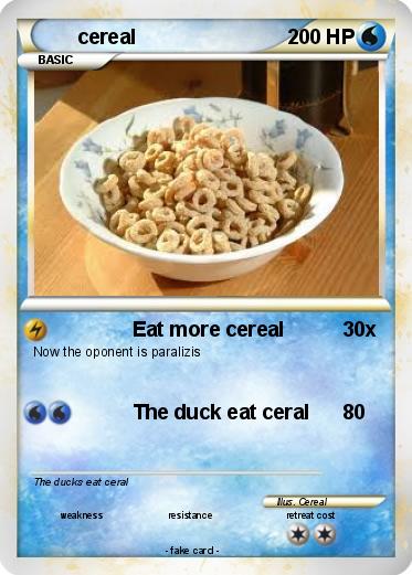 Pokemon cereal