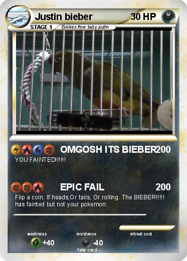 Pokemon Justin bieber