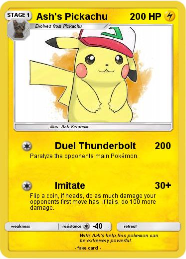 Pokemon Ash's Pickachu