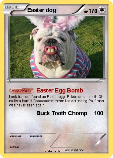 Pokemon Easter dog