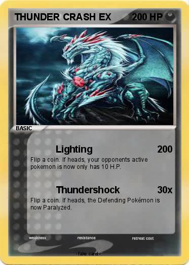Pokemon THUNDER CRASH EX