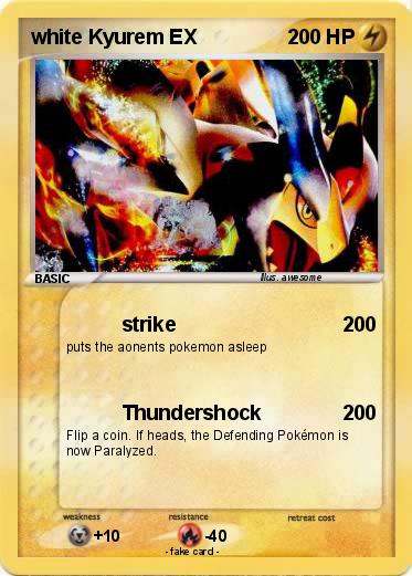 Pokemon white Kyurem EX