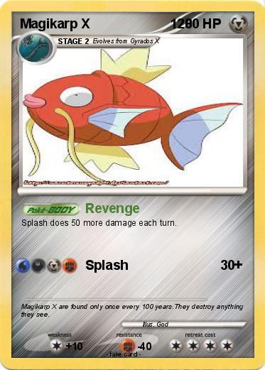 Pokemon Magikarp X                      120