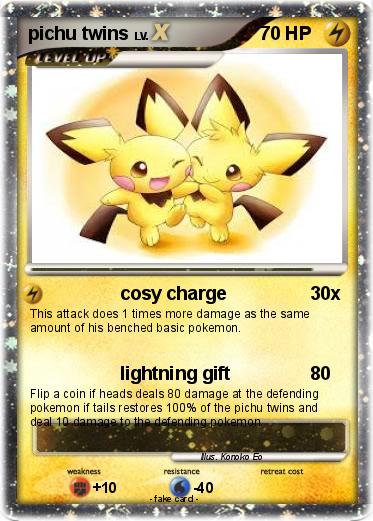 Pokemon pichu twins