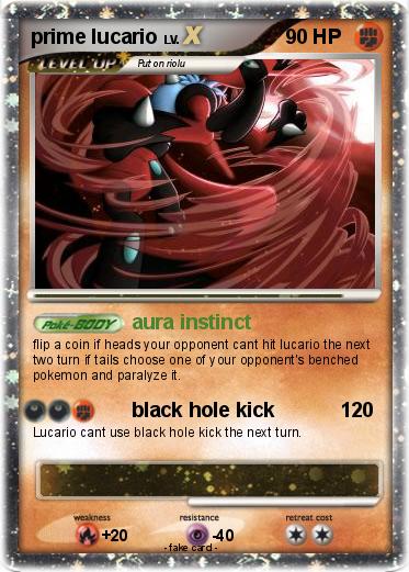 Pokemon prime lucario