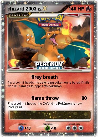 Pokemon chizard 2003