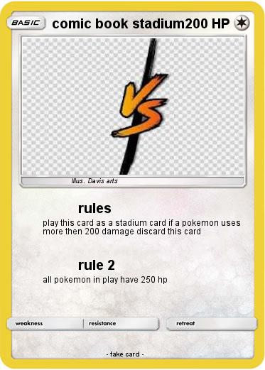Pokemon comic book stadium