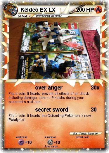 Pokemon Keldeo EX LX