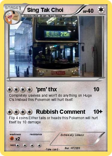 Pokemon Sing Tak Choi