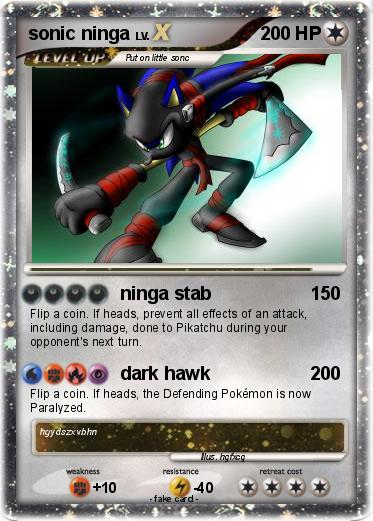 Pokemon sonic ninga