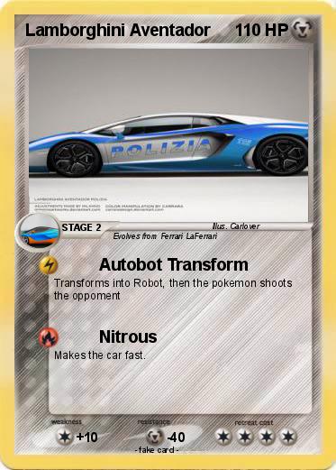 Pokemon Lamborghini Aventador