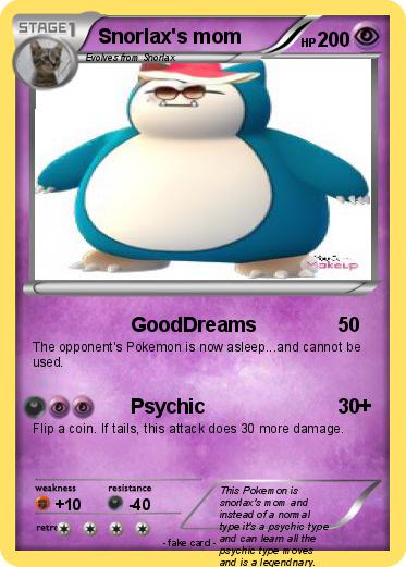 Pokemon Snorlax's mom