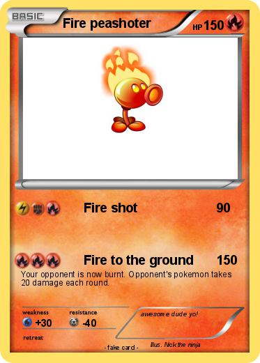Pokemon Fire peashoter
