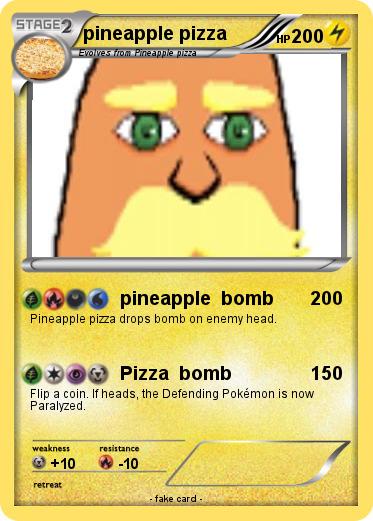 Pokemon pineapple pizza