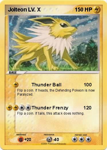 Pokemon Jolteon LV. X