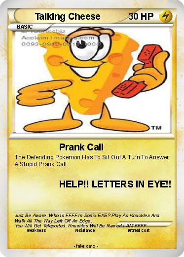 Pokemon Talking Cheese