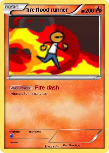 Pokemon fire flood runner