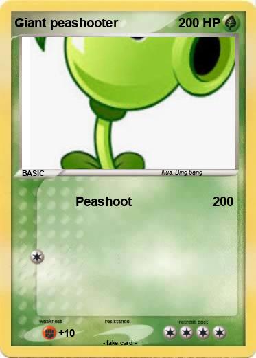 Pokemon Giant peashooter