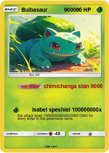 Pokemon Bulbasaur           900000