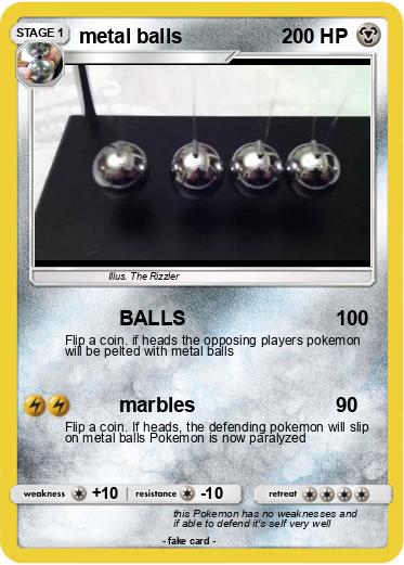 Pokemon metal balls