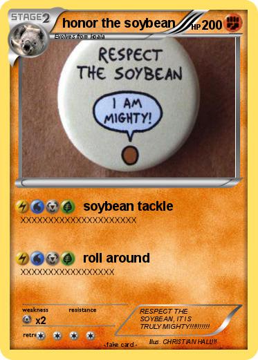 Pokemon honor the soybean