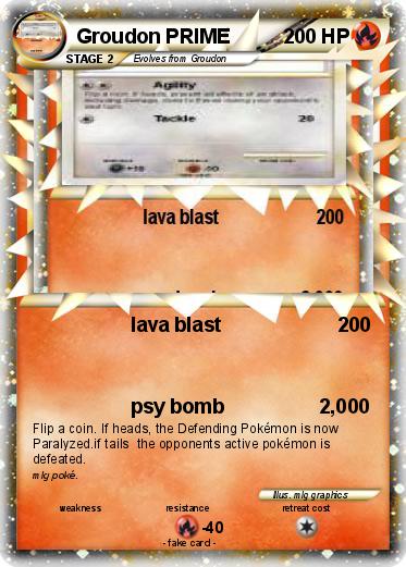 Pokemon Groudon PRIME