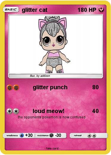 Pokemon glitter cat
